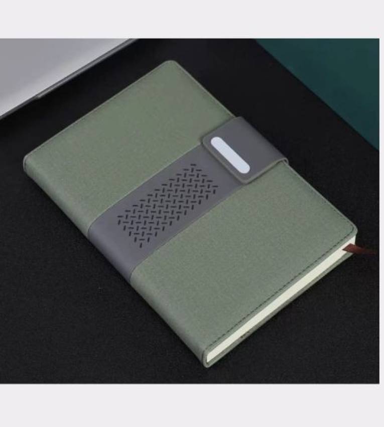 Coffret cadeau élégant Carnet en cuir vert avec stylo raffiné et recharge d’encre Vert